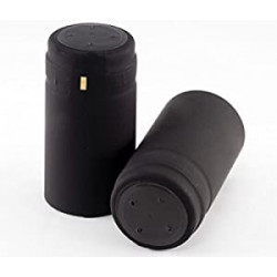 Caps for Wine Bottles - Matte Black 50 Count (31x60)