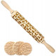 rolling pins for baking Cats Pattern Embossing Rolling Pin
