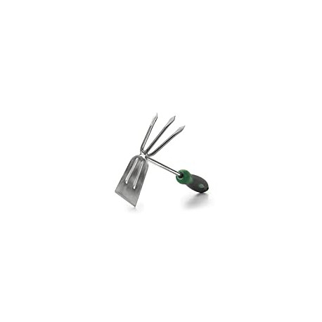 Stainless Steel Hoe and Cultivator - Hand Tiller for Gardening