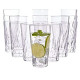 20-ounce Clear Plastic Tumblers | set of 16