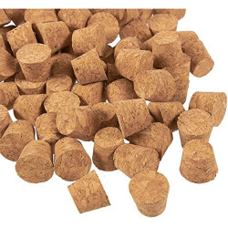 Pack 2 of Tapered Cork Plugs (0.4 x 0.33 x 0.5 in, 100 Pack)