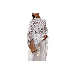 Women's Long Sleeve Round Neck High Low