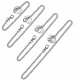 4 Pieces Wallet Chain Pants Chain Pocket Chain Jeans Chain