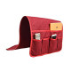 Couch Sofa Chair Armrest Caddy Organizer with 6 Pockets Faux Linen