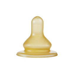 Latex Baby Bottle Nipples, 6 Pack