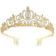 Crystal Crowns and Tiaras with Comb Headband for Girl