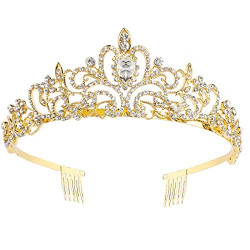 Crystal Crowns and Tiaras with Comb Headband for Girl