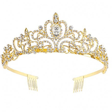 Crystal Crowns and Tiaras with Comb Headband for Girl