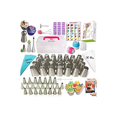 90PCs Russian Piping Tips Complete Set-Cake