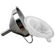 Stainless Steel Funnel with Fine Mesh Strainer