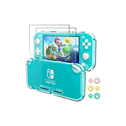 Clear Case Compatible with Nintendo Switch Lite Protective , with 2-Pack
