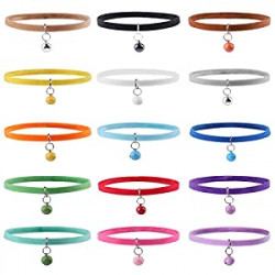 Pack 2 of 15pcs Double Side Soft Plush Puppy ID Collars
