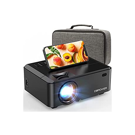 WiFi Mini Projector, DBPOWER 8000L HD Video Projector with Carrying Case&Zoom