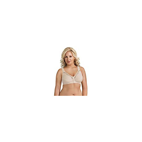 Cotton Soft Cup Full-Coverage Posture Bra, Lace, Front Closure, Wire-Free