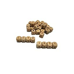 104pcs Square Wood Alphabet Letter