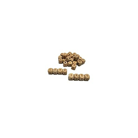 104pcs Square Wood Alphabet Letter