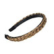 Wide Braided Headband with Teeth Hair Hoop Braid
