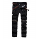 Men's Slim Fit Pencil Pants Vintage Zipper