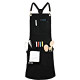 Professional Grade Chef Apron for Kitchen, BBQ and Grill with 10 Tool Pockets