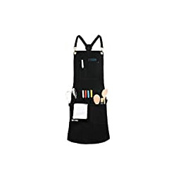 Professional Grade Chef Apron for Kitchen, BBQ and Grill with 10 Tool Pockets