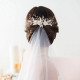 Wedding Hair Comb Silver Sparkly Rhinestones Sida Combs Pearls Crystal Bride