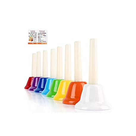 Hand Bells Set 8 Note Musical Bells