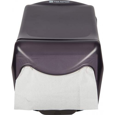 Dispenser, 550 Capacity, 8" Width x 7-1/4" Height x 15-3/4" Depth, Black Pearl