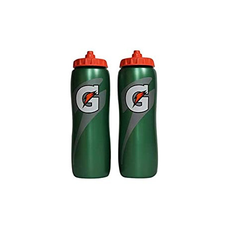 Gatorade 32 Oz Squeeze Water Sports Bottle - Pack of 2