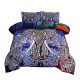 Bohemian Elephant Comforter Set Queen 3-Pieces Microfiber
