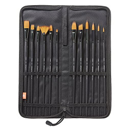 Acrylic Long Handle Paint Brush Set, 12 ea, Piece