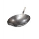 1.8 mm Thickness Heavy Duty Hand Hammered Carbon Steel Wok 14 inch , Round Bottom