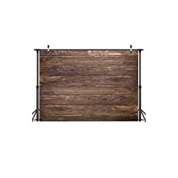 7x5ft Thin Vinyl Brown Wood Backdrop Photographers