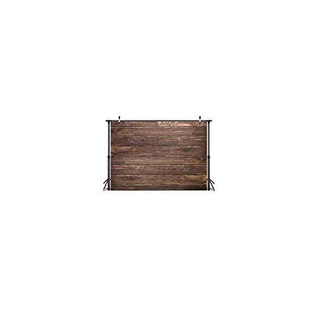 7x5ft Thin Vinyl Brown Wood Backdrop Photographers