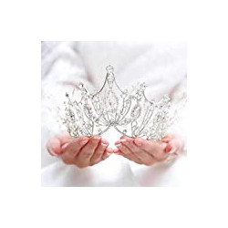 Silver Princess Crown Costume Rhinestone Bridal Tiaras Headband Wedding Queen Crowns Pageant