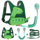 3 in 1 Kids Dinosaur Harnesses Leashes, Children Walking Assistant Wristband Tether Strap Belt for Boys Girls