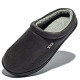 Men's Warm Memory Foam Suede Plush Shearling Lined Slip