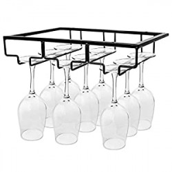 Organizer for Cabinet Kitchen Bar(Black, 3 Rows)