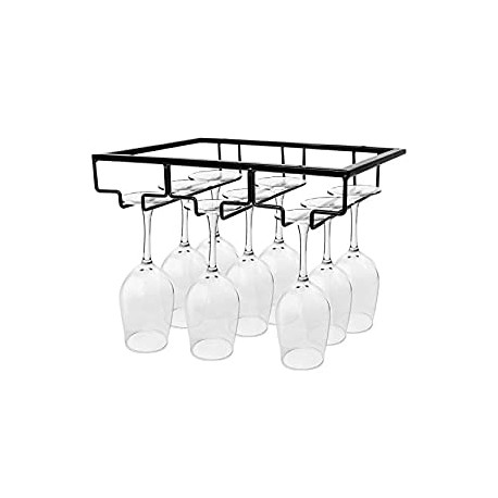 Organizer for Cabinet Kitchen Bar(Black, 3 Rows)