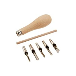 6-Piece Set, with 5 0.6mm Cutting Blades