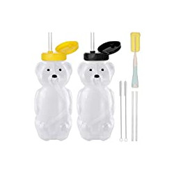 2 Pack Honey Bear Straw Cups