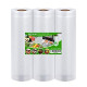 Bags Rolls Compatible with Sous Vide and Food Saver (3 Rolls) (8in)