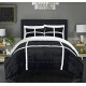 3 Piece Comforter Set Ultra Plush Micro Mink Sherpa Lined Bedding