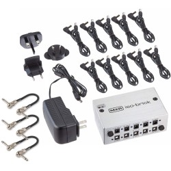 Iso-Brick Power Supply Bundle with 3 MXR Patch Cables