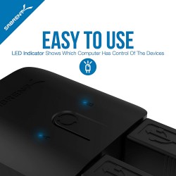 Sabrent USB 3.0 Sharing Switch for Multiple Computers and Peripherals