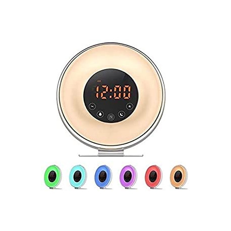 Wake Up Light Alarm Clock, Digital Sunrise Alarm Clock