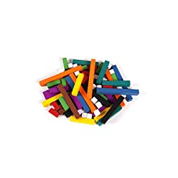 Counting Blocks, Montessori Math, Fraction Bars, Number Rods (Set of 74)