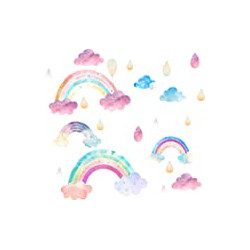 Wall Decals Cloud Wall Decals Watercolor