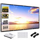 Projector Screen 150 inch 16:9 HD Foldable Anti-Crease Portable