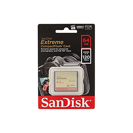 SanDisk 64GB Extreme CompactFlash Memory Card