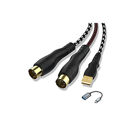 USB to MIDI Cable 6.5Ft